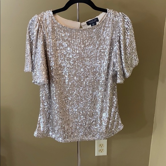 Rachel Zoe Tops - Rachel Zoe Sequined Dress Blouse